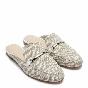 Kelly & Katie Cream Textured Mules